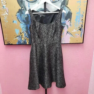 Jones Wear Dress Black and Silver Sleeveless Dress